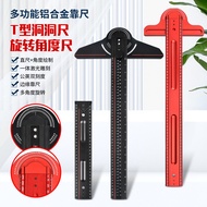 Triangle Ruler Marking Ruler Angle Device Marking Device Woodworking Aluminum Alloy Ruler Angle Rule