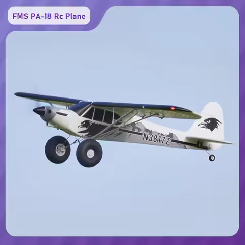 FMS Pa-18 Rc Plane 1300mm Supercube Model Aircraft J3 Piper Super Cub Pnp Rtf Trainer Electric Aircr