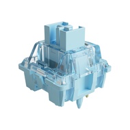 V3 Creamy Blue Pro Keyboard Switch with Dustproof Stem for Mechanical Gaming Keyboard, 5-Pin 45gf Ta