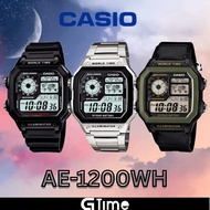 [ORIGINAL + 1YR WARRANTY] CASIO AE-1200WH ORIGINAL MAN DIGITAL WORLD TIME 10 YEAR BATT LIFE STEEL WA