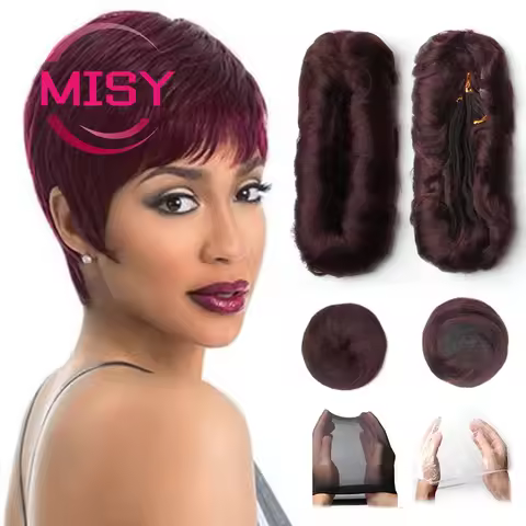 28pcs/Lot Curly Brazilian Hair Weave Bundles Short Human Hair Extensions Bob Style T1B 30 99J Color 