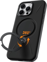 TORRAS 360°Spin Stand for iPhone 16 Pro Max Case Fit for Magsafe Mil-STD Protective Hard PC Scratch-