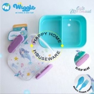 TECHNOPLAST Little Mermaid Lunch Box 750ml Divided Lunch Box SQ107.WGMR