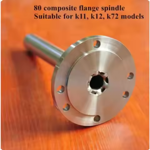 1PC Bead Lathe Flange Spindle K11, K12, K72 Homemade Lathe 80 Chuck 100 Chuck 16mm-19mm Through Hole