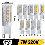 10Pcs G9 LED light 7W 9W 12W 15W 18W AC 220V 230V G9 LED Lamp LED Bulb SMD 2835 LED G9 Light Replace