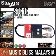 Stagg STC1C Dual RCA to RCA Dual Cable - 1 Meter