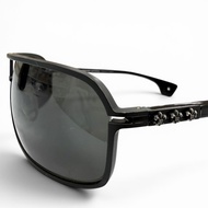 成色極佳 ▼ CHROME HEARTS MORNING WOOD II 925 BS Flare 雙樑眼鏡 太陽眼鏡 黑色 銀色鏡片：黑色 66□16-134 日本製造 重量 43.51克 男士