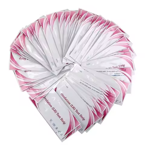 100pcs Ovulation Test Strips LH Fertility Test Paper Over 99% Accuracy Women Early Pregnancy Self-Ch