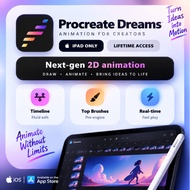 [Auto Delivery] [Instant] Procreate Dreams iPad | 2D Animation App | Lifetime Install | Support Upda