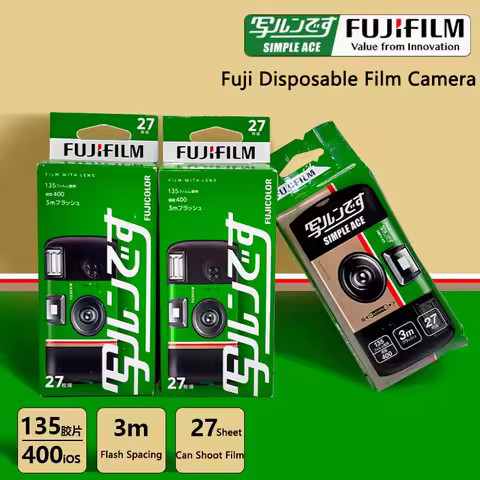 1/3/6 PCS Fujifilm Japanese Version ACE Color 27 Sheets IS0400 QuickSnap Disposable Film Camera Colo