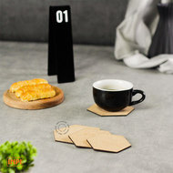 INPI HOUSE Coaster - Hexagon Coaster - Cork