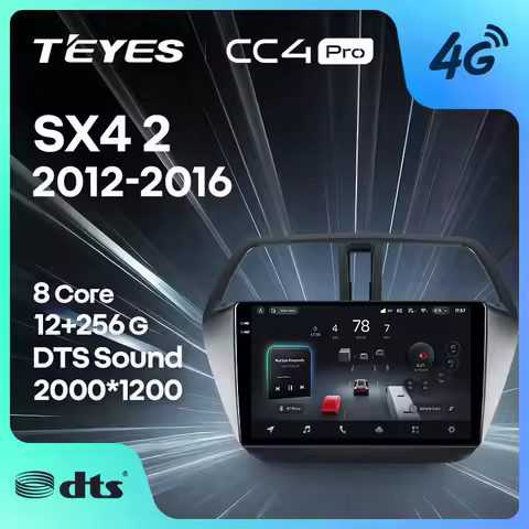 TEYES CC4 PRO For Suzuki SX4 2 S-Cross 2012 - 2016 CarPlay Android Auto 2DIN Autoradio Car play Radi