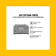 HiView HI-12V16A-16CH 16 Port POWER Supply cctv PSU 12V 16A + POWER Cable
