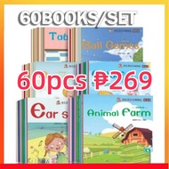 60pcs Kid's Learning English Book Story Book Various Stories Children Early Learning Education
