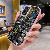 Case For OPPO A36 A76 A96 Phone Abstract Cover Shockproof Round And Fat