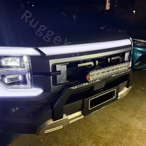 High Quality Front Bumper With 3 Inch Bull Bar Guard Grille Anti-Slip Light Bracket Upgrade Parts Fi