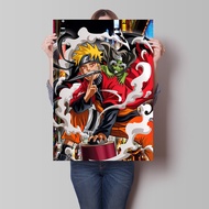 ภาพวาดสีน้ำมันเพริลลาสำหรับตกแต่งบ้านโปสเตอร์ภาพ Naruto Uchiha Obito ลายอะนิเมะสำหรับห้องนั่งเล่นห้อ