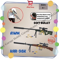 Children's Shooting Toy AWM KAR-98 Soft Bullet AWP KAR98 Sniper Bullet Foam Gun PUBG