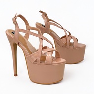 PAGEANT HIGH HEELS - NEW ARRIVAL ELEGANT TC PAGEANT HEELS NUDE COLOUR 6.5 INCHES