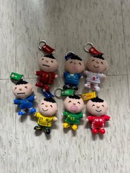大口仔 Minna No Tabo 世界盃 鎖匙扣 公仔