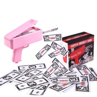 IKJNMLP Prop Gold Money Shooter Gun That Look Real That can Scatter Money Like rain,Fake Money Gun,F