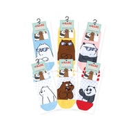 ถุงเท้าแฟชั่นลิขสิทธิ์แท้ Happi by Carson ลิขสิทธิ์ We bare bears แพ็ค 1 คู่