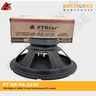 FT STAR HP-PA-1230 12 Inches 1500W(MAX POWER) ,8 Ohms Professional Instrumental Speaker, Videoke Spe