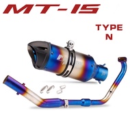 MT15 R15 V3 V4 Motorcycle Exhaust Full Systems Stainless Steel Pipe Header Pipe For MT15 R15 V3 V4 2