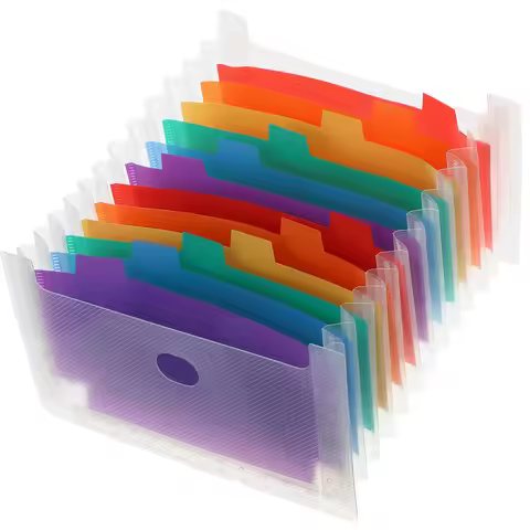 Expanding Folder Accordion Binder Organizer Document Organiser Documents PVC File Desktop Binder Fil