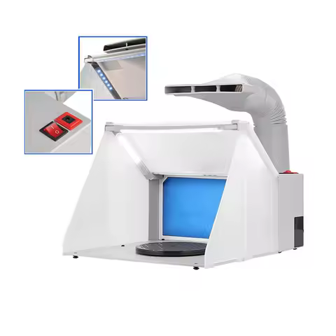Model Coloring Sturdy Spray Booth Exhaust Fan Airbrush Spray Booth Kit Exhaust Filter Paint Booth Fo