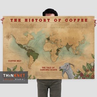 โปสเตอร์ประวัติศาสตร์กาแฟ The History of Coffee
