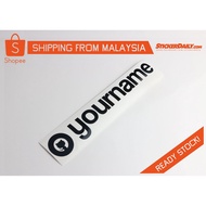 Github Design 1 Custom Name Cut Out Sticker Vinyl