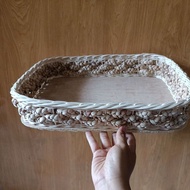 Premium Square Rattan Water Hyacinth Large 28x39