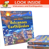 (In Stock)   พร้อมส่ง หนังสือบอร์ดบุ๊ค  LOOK INSIDE VOLCANOES AND EARTHQUAKES (AGE 6+) หนังสือเด็กภาษาอังกฤษ by Great English Books