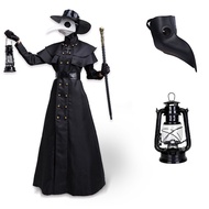 Halloween Costume Plague Doctor Costume Medieval Steampunk Beak Suit Performance Costume