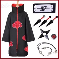 Cosplay Costume Narut Akatsuki Cloak Anime Red Cloud Robe Halloween Cloak Sasuke Uchiha Namikaze Minato Hatake Kakashi