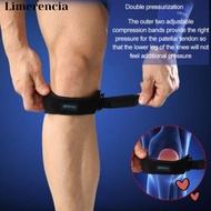 LIMERENCIA Patella Support Strap, Damping Black Knee Support Strap, Hot Sale Protective Gear 37.2cm 