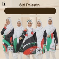 HAZEL TD | PALESTINE SERIES TEMBIKAI MUSLIMAH PRINTED JERSEY - READYSTOCK CUTTING A CUT AVAILABLE SI