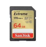 64 GB SD CARD (เอสดีการ์ด) SANDISK EXTREME SD UHS-I CARD (SDSDXV2-064G-GNCIN)