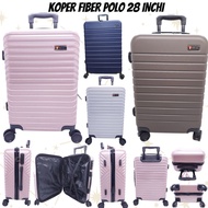 28 INCH JUMBO POLO FIBER SUITCASE LIGHT ROTATING WHEEL / HARDCASE SUITCASE SWISS POLO FIBER 28" / LU