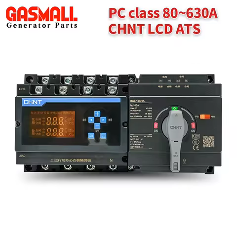 High Quality 100A 250A 300A 4P CHNT NXZ-125/4A ATS Dual Power Automatic Transfer Switch Single Three
