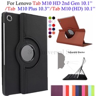 360 Rotating Tablet Case for Lenovo Tab M10 M 10 HD 2nd Gen 10.1'' TB-X306X TB-X306F TB-X605 TB-X505 Flip Stand PU Leather Cover for Lenovo M10 Plus 10.3'' TB-X606/X606F