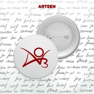 AO3 Logo Pin Button Badge Bag Decoration AO3 Logo Design for Readers Stylish Bag Accessories