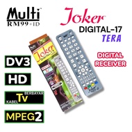 Remot Set top Box Joker Digital 17 19 20 Receiver Multi STB TV Kabel P