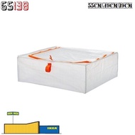 IKEA PARKLA Storage Case 55cm*49cm*19cm Semi Transparent/Orange