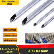 OD6-18MM 316L BA tube inner and outer bright tube seamless tube Length 1000mm-1Pcs