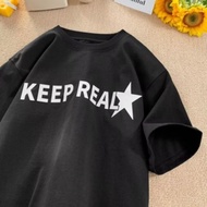【M-8XL 】Summer New Round Neck Short Sleeved T-shirt for Men Trendy Simple Loose Oversized T-shirt fo