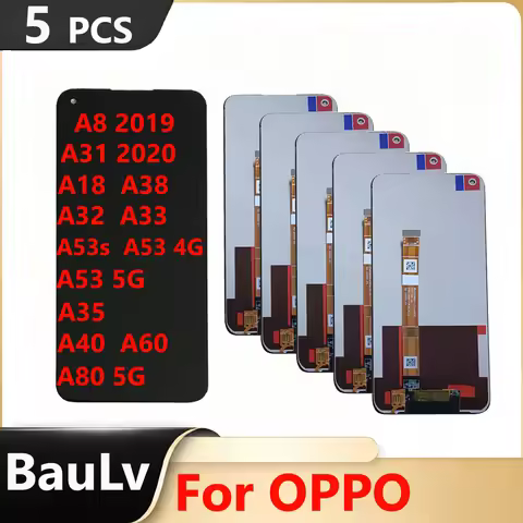 Wholesale 5 Pieces/Lot For OPPO A8 2019 A31 2020 Touch A32 A33 A53s A53 4G Screen Assembly A35 LCD D