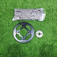 (MR2/MR3/EX5) KRISS MR2/MR3 HONDA EX5 Sprocket & Chain Set 428H-104L 14/15T (25T-40T)
