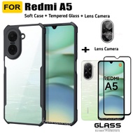 For Redmi A5 Acrylic Phone Case Redmi A4 Redmi A3 A3X A3 Pro Redmi 14C 13C Tempered Glass Screen Pro